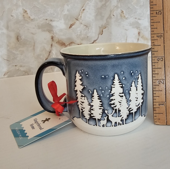 Global Design Forest Deer Holiday Coffee Mug Cup - Picture 11 of 15